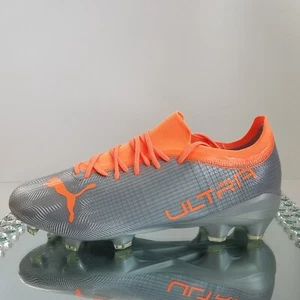 NUEVO Botines de fútbol para hombre talla 9,5 PUMA Ultra 2,4 FG/AG plata diamante 106698-01 - Imagen 1 de 10