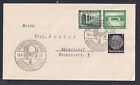 GERMANY 1937 BUILDING SE-TENANT ISSUES ON COVER CHEMNITZ BALLOON SPECIAL CANCEL