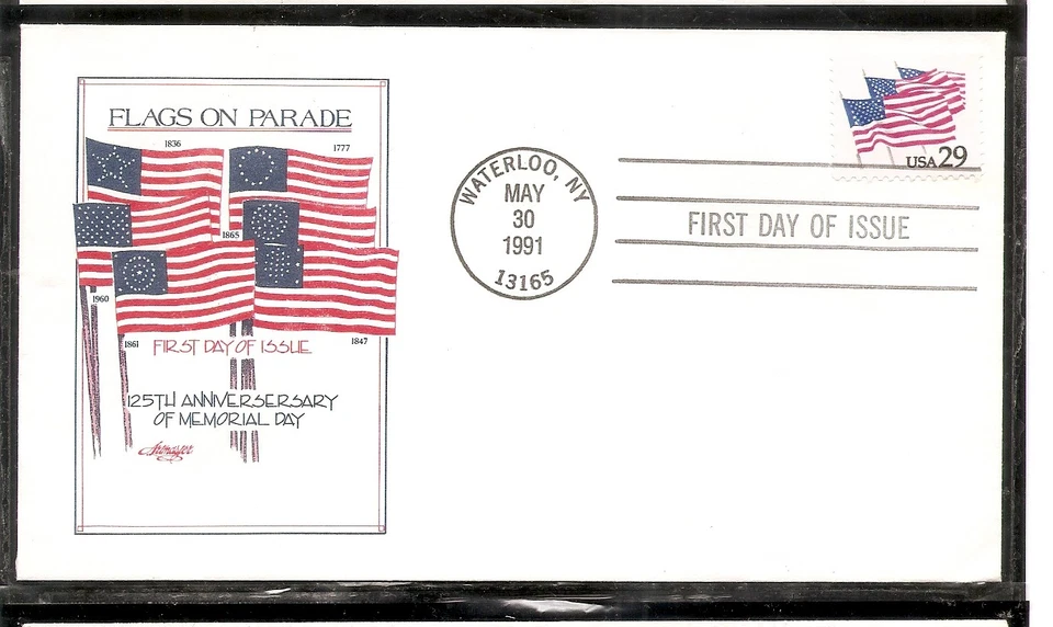 US SC # 2531 Flags On parade FDC. Artmaster Cachet.  - Image 1 of 1