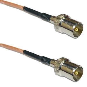 RG316 DVB TV Pal Male to DVB TV Pal Male RF Cable Rapid-SHIP LOT - Picture 1 of 1