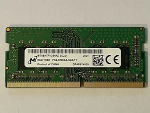 NEW HP PAVIL 15-DY1051WM 8GB 1RX8 DDR4 3200 RAM MEMORY 937236-855 MTA8ATF1G64HZ - Picture 1 of 2