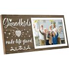 Grandparents Picture Frame Grandkids Make Life Grand Gifts Grandkids Photo Fr...