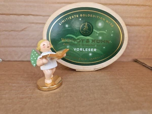 Wendt & Kühn Engel Goldedition Nr 10 Vorleser Volkskunst Erzgebirge - Bild 1 von 2