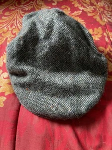 Hanna Hats Men's Irish Flat Cap Green Vintage Tweed Hat 100% Wool Size XXL - Picture 1 of 6