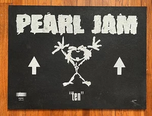 Pearl Jam - Ten ULTRA RARE promo rubber door mat '91 - NEVER USED - Picture 1 of 9