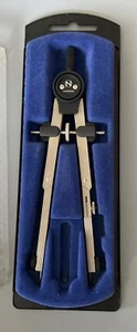 Vintage NOS National Bow Compass Germany Chrome Plated Engineering Drafting - Picture 1 of 3