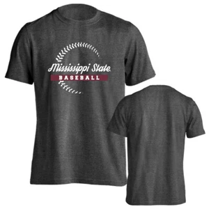 Mississippi State University Bulldogs Baseball Seams Short Sleeve T-Shirt - Picture 1 of 15