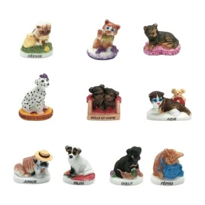 Puppies and Kittens _ Complete Series 10 Feves _ Showcase Miniature Collection Pig - Picture 1 of 1