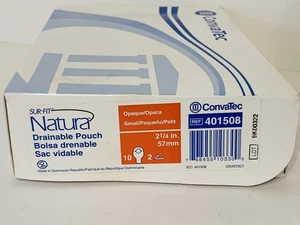 Convatec 401508 Sur-Fit Natura Opaque Small Drainable Pouch 2-1/4" 1BX/10EA - Picture 1 of 4