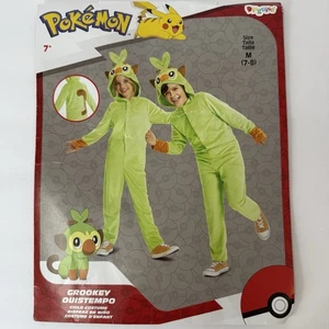 Pokemon Grookey Bambino Grande M 7-8 Travestimento Costume Halloween Cosplay - Foto 1 di 7