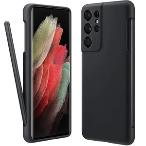 MSOTES para Galaxy S21 Ultra Funda con Soporte S Pen, Funda Silicona Líquida Teléfono... - Imagen 1 de 6