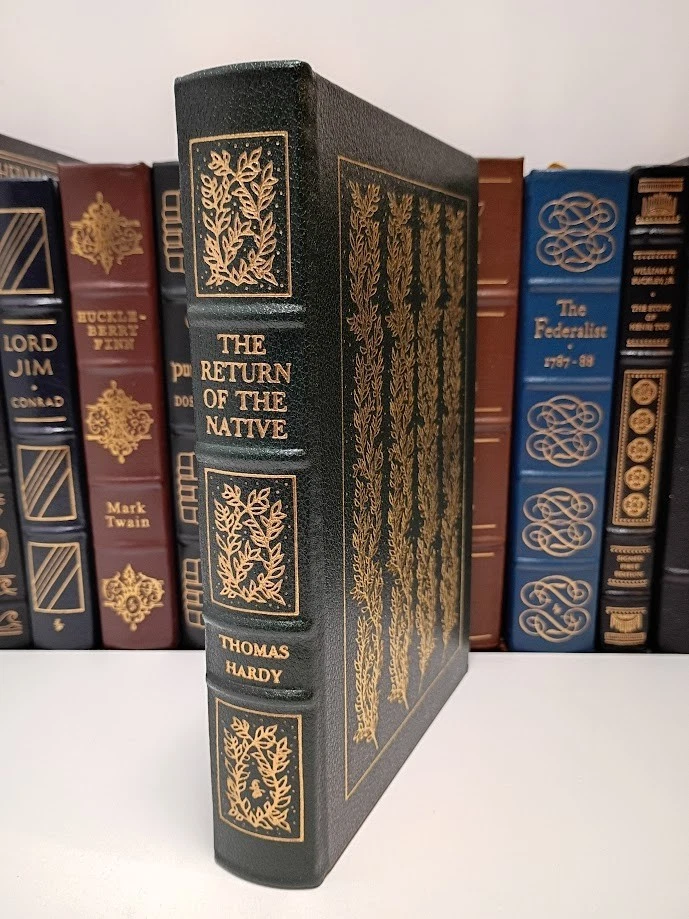 Return of the Native Thomas Hardy 1978 Leather 22kt Gold Macabre Wood Engravings Foto 1 de 4