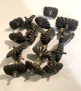 Job Lot 15 Vintage / Antique Tea Pot Lid Knobs Oval & Rectangular Shapes - Picture 1 of 4