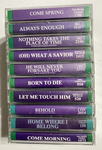 10 Various Soundtraks Religious Cassete Track Tapes by Christian World. - Bild 1 von 2