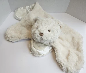 Baby Gund Amandine Comfy Cozy Ivory White Bear Security Blanket 4043892 - Picture 1 of 9