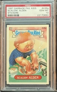 1987 GARBAGE PAIL KIDS SERIES 11 #436A SCALDIN ALDEN PSA 10 GEM MINT - Picture 1 of 2