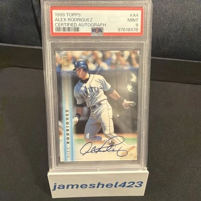 Topps 1999 - Autógrafos Alex Rodríguez #A4 (AU) Foto 1 de 4