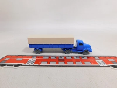 Mint Wiking H0 1:87 Camion Sattelzug Magirus Con Pianale Blu Da PMS ? #DX274-0,5 - Immagine 1 di 4