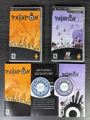 Patapon 1 y 2 (Sony PSP, 2008, 2009) ¡Completo con Manual / Probado! Foto 1 de 4