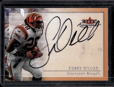 2000 Fleer Tradition #NNO Corey Dillon Autographics Silver #/250 - Image 1 of 2