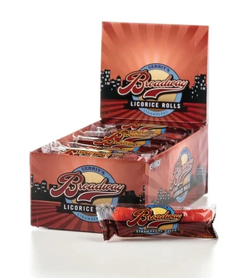 Gerrit's Broadway Licorice Rolls Strawberry 24 Count Box - Image 1 of 4