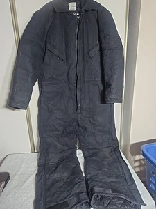 MENS - DAKOTA OUTERWEAR INSULATED BLACK DUCK COVERALL Sz large regular - Picture 1 of 10