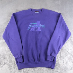 Vintage 90s Arizona Diamondbacks Crewneck Men's L Purple Sweatshirt 1997 MLB - Picture 1 of 9