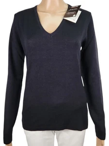 Kirkland Signature Women Sweater Merino Knit V-neck Size XL Made In Italy - Picture 1 of 4
