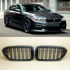 5-Series For BMW G30 G31 2017 2018 Sedan Front Hood Grille M Type Matte Black - Picture 1 of 5