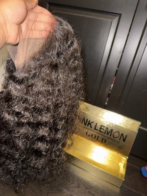 Pink Lemon 20” Deep Wave Wig. GOLD. 13x6 Full Lace Frontal Wig. Bleached Knots - Image 1 of 4