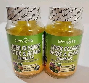 NEW Liver Cleanse Detox & Repair Gummies w/ Milk Thistle 3000mg for Liver Health - Picture 1 of 4