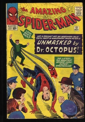 Amazing Spider-Man (1963) #12 VG+ 4.5 3rd Appearance Doctor Octopus! Marvel 1964 - Image 1 of 2