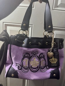 Juicy Couture Juicy Lovers Club Tasche Violett Tüll Neu mit Etikett - Bild 1 von 4