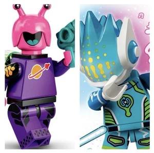 LEGO Series 22 Alien Mini figure LEGO Minifigure & DJ Alien Minifig Combo - Picture 1 of 8