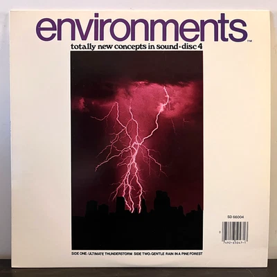 ENVIRONMENTS Disc 4 (Thunderstorm Rain) - 12" Vinyl Record LP - EX - Image 1 of 3