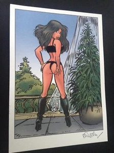 Ex Libris Pin up Walthéry avec sous vetements en relief Flocage ETAT NEUF - Picture 1 of 1