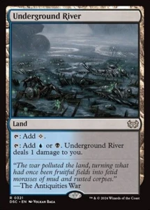MTG - UNDERGROUND RIVER - Duskmourn Commander (R) - Picture 1 of 1