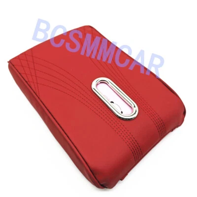 Car Armrest Cushion Center Console Cover Protector Pad Storage Box PU Leather - Image 1 of 4