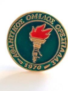 Antico distintivo spilla del club atletico di Orestiada 1970 squadra di pallavolo greca - Foto 1 di 3