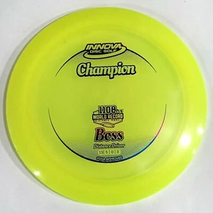 NEW Chartreuse CHAMPION BOSS Distance Driver 171g Innova Disc Golf Cool Stamp - Picture 1 of 1