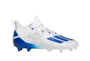 NEW Adidas® Adizero Reign Young King Football Cleats Floral Blue Size 10 FU6707 - Picture 1 of 7