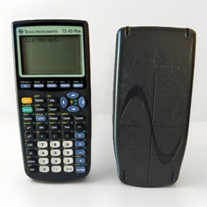 Texas Instruments TI-83 Plus Graphing Calculator With Cover TESTED WORKING Read - Picture 1 of 5
