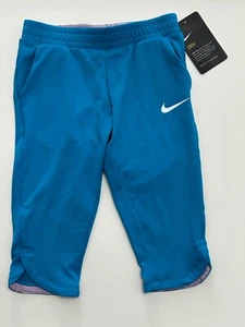 Nike Youth Little Girls' Dri-FIT Sport Essentials Capri Pants Neo Turq Choose Sz - Picture 1 of 5