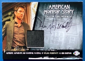AMERICAN HORROR STORY NYCC PREVIEW AUTOGRAMM KOSTÜM ACAP1 DYLAN McDERMOTT schwarz - Bild 1 von 2