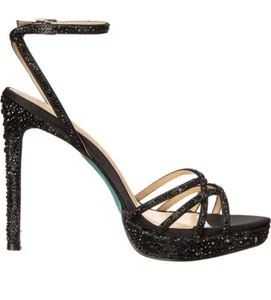 Sandalias de vestir de plataforma Betsey Johnson para mujer negras talla 5,5 m - Imagen 1 de 10