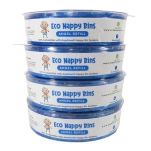4x Eco Angel Refills for ANGELCARE Nappy Bins - 100% Compatible - Picture 1 of 4