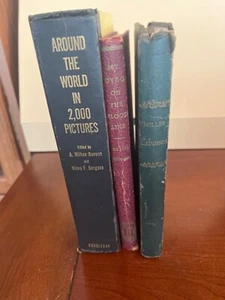 3 OLDER BOOKS, LEBANON (1944), BLOOD LINE, AROUND THE WORLD IN PICTURES - Picture 1 of 2