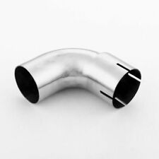 90 Degrees ClampOn 2.5" ID to OD SS304 Stainless Steel Mandrel Bent Exhaust Pipe