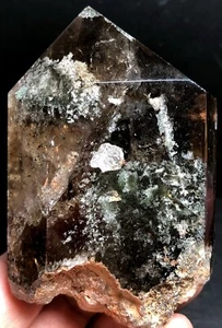 Cuarzo Lemuriano Fantasma Natural ""Fantasma Verde"" 305 g Punto de Cristal L5 - Imagen 1 de 9