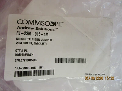 New - COMMSCOPE- FJ-2SM-015-1M - Ruggedized, Bend Insensitive Singlemode Fiber,  - Image 1 of 4
